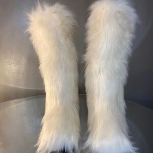 White Custom Knee Boots size 7.5,8,8.5,9